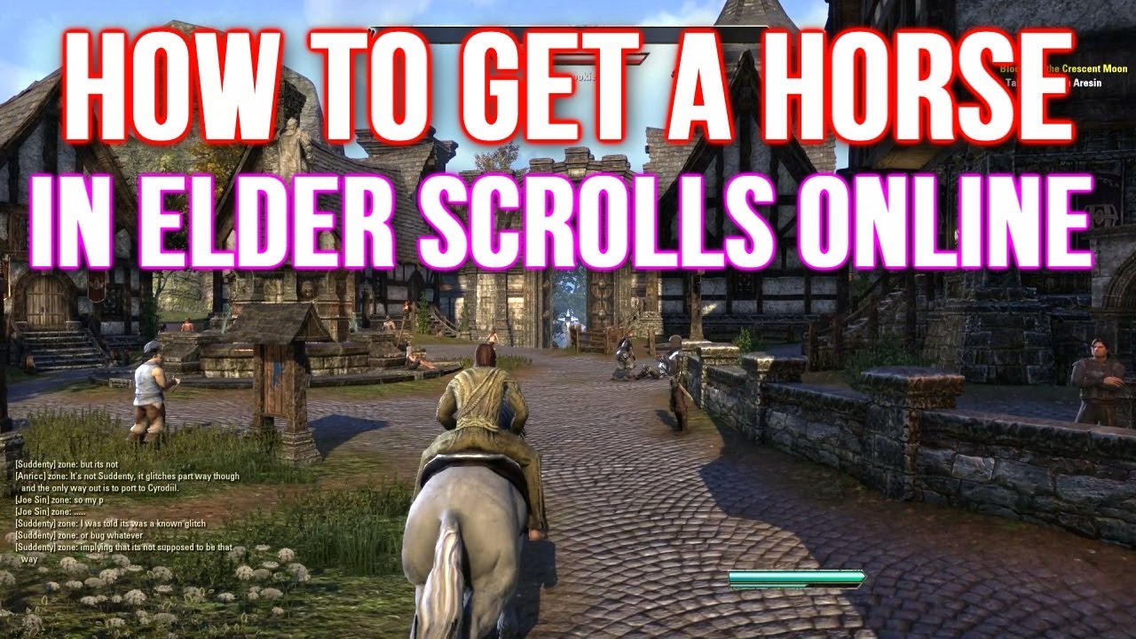 How To Get A Horse Elder Scrolls Online